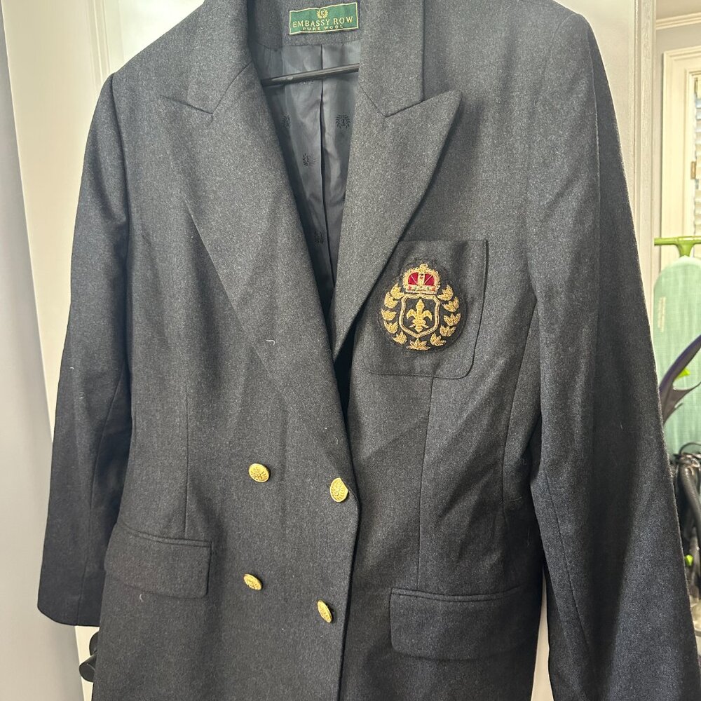 Vintage Embassy Row Wool Blazer